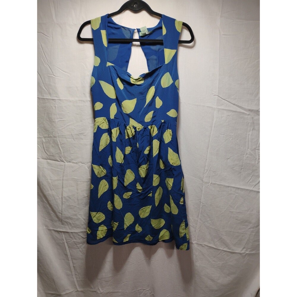 Maple Leaf Dress 100% Silk 100% polyester lining Sleeveless